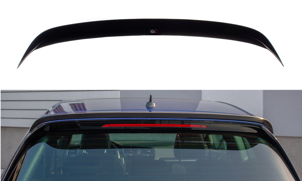 PROLONGADOR ALERON MAXTON NEGRO BRILLO MK7 +7.5 GTI + R +RLINE  SIN HUECO EN EL MEDIO