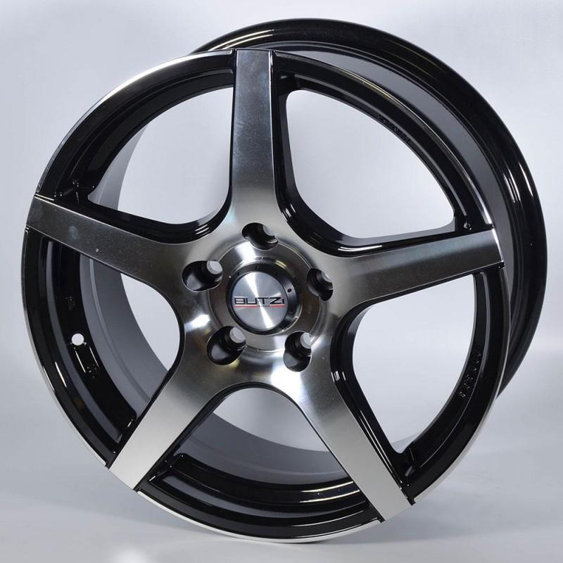pack llantas 17 5x120 et38  negro + pulido (4 unidaes)